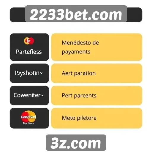 Métodos de pagamento oferecidos pelo 2233bet